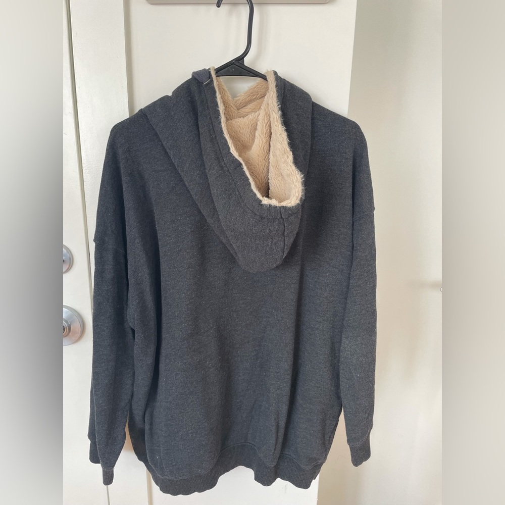 Aerie Faux Fur Cozy Hoodie Sweatshirt